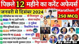 Last 12 Months Current Affairs 2024 | January 2024 To December 2024 | Important Current Affairs 2025