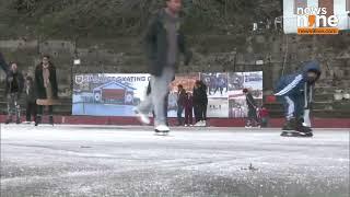 New Year Celebrations at Shimla's Historic Ice Skating Rink: A Winter Wonderland | News9