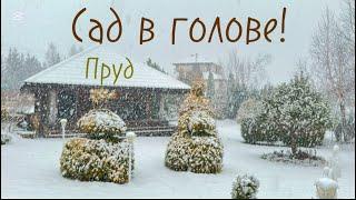 С чего начать ваш сад! Чистый лист! Сад своими руками. Чистим пруд от снега, каток!