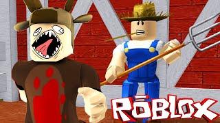 Roblox Adventures / Escape the Evil Farm Obby! / FARMER KILLS MOOSES?!