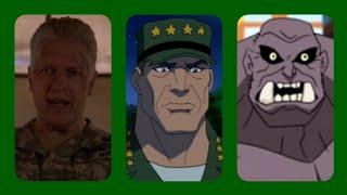 "General Wade Eiling" Evolution in Cartoons and Shows. (DC Comics)
