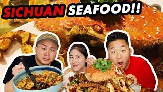 THE BEST SICHUAN SEAFOOD IN LA (Chili Crabs, Crawfish, Shrimp, Octopus!) Szechuan | Fung Bros