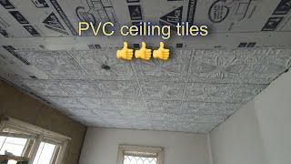 PVC ceiling tiles  NICE STUFF