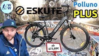 Eskute Polluno Plus 674€? Drehmomentsensor! Mega Akku, 25 km/h, 250 Watt, eBike 2024, Bafang