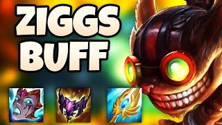 ZIGGS BOMBS BUFFED? AoE GOD ZIGGS IS BACK  League of Legends - LoL