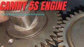 Camry 5s engine timing marks.#automobile