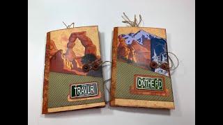 Handmade Writing Junk Journal flip-through, Travel Journal, Treasure Book, Utah Adventures