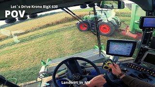 #POV Let`s Drive Krone BigX 630 beim Gras mit Fendt 936 Gen6