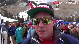 Beat Feuz in ITW aus Beaver Creek nach Super G vor Abfahrt