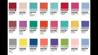 Every Pantone Color of the Year since 2000 to 2023