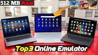 (NEW) Top 3 Best Online Android Emulator For 512MB RAM PC - Without Emulator | Best Android Browser