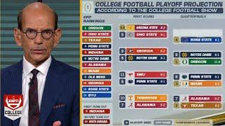 ESPN College Football Show | Breaking Down the CFP Picture Week 14: Arizona State IN; Indiana OUT