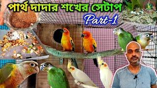 Sun Conure/Pineapple Conure/Yellow Sided Conure/Green Cheek/Cockatiel Birds Breeding Setup Visit