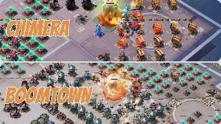 Boom Beach - Chimera and Boomtown Scorcher Tactic