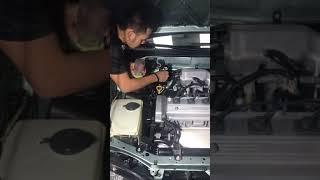 Engine Detailing on Corolla 4afe
