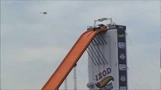 Tanner Foust world record jump at the Indy 500