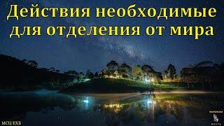 "Действия, необходимые для отделения от мира". А. Григорьев. МСЦ ЕХБ