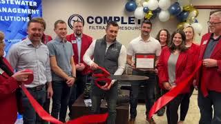 Ribbon cutting at Complete Filtration Resources