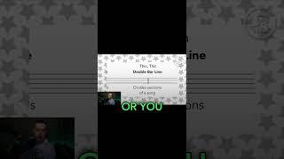 What Do Use A Double Bar Line For? #musictheory