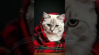 Cozy Cat in a Blanket #cozycat #blanket #wonderfulchristmastime #paulmccartney DreamScreenAI