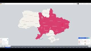 Day 1 - 157 Timelapse Air Raid Sirens Map - Living with the air raid siren in wartime Ukraine