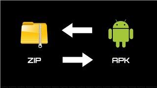 How to change a file/folder/zip to an APK (or any other file format to another format) 2019