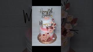 Sakura theme birthday cake 