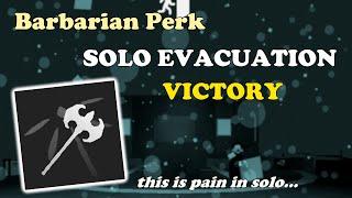 Barbarian Solo Evacuation Victory || Decaying Winter