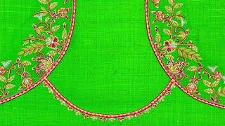Free Aari embroidery class Day 2 || Aari work for beginners || Zardosi work
