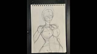 (JJK) Sketching Nobara #drawing #art #anime #timelapse #sketch #jjk