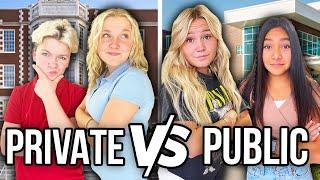 PUBLIC SCHOOL VS. PRIVATE SCHOOL || DAY in THE LIFE