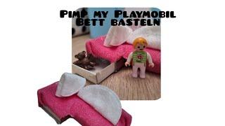 Pimp my Playmobil Bett basteln #playmobil #diy #bastelnauspappe #familie Keller