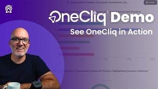 OneCliq Demo - See how to turn real-time consumer convo's into insights in one search