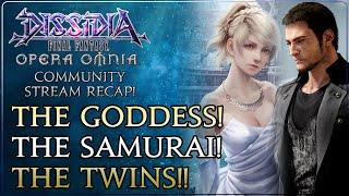 The Goddess! The Samurai! The Twins! September in Dissidia Final Fantasy Opera Omnia!