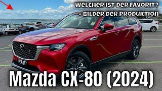 2024 Mazda CX-80: Produktion vom Premium-Crossover + Plug-in-Hybrid / Diesel Vergleich