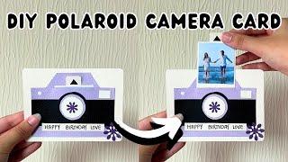 DIY Polaroid Camera Card | 3D Paper Crafts | Polaroid Camera Crafts For Boyfriend/Girlfriend