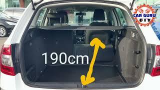 SKODA OCTAVIA ESTATE boot dimensions in centimeters, 2013-2020 #CarGuruDIY