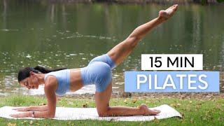 15 MIN EXPRESS PILATES WORKOUT || At-Home Mat Pilates (Moderate)