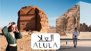 Entering Saudi Arabia with our own Car | Exploring AlUla, Hegra & Maraya with our 4x4 Pajero Camper