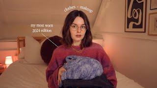 my most worn clothes and makeup of 2024 