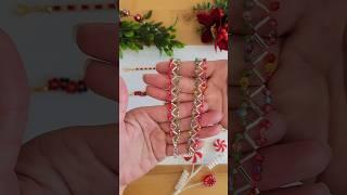 DIY Christmas Bracelets - tutorial on my channel #christmasbracelets #beadedbracelets #christmasdiy