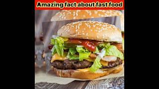 Amazing fact about fast food | fact factory #shorts #facts