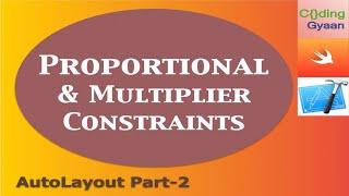 What is Multiplier & Proportional Constraints in IOS ?