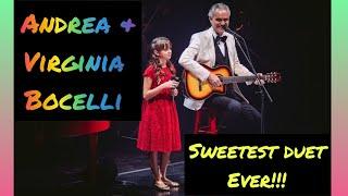 Andrea Bocelli and daughter Virginia - MOST BEAUTIFUL 6 minutes duet show ️  