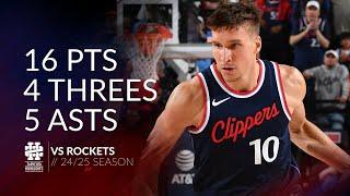 Bogdan Bogdanovic 16 pts 4 threes 5 asts vs Rockets 24/25 season