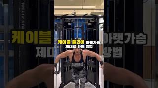 ‘케이블 플라이’ 아랫가슴 운동 제대로 하는 방법 #헬스 #운동 #shorts