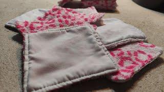 Reusable makeup remover made so quick ! #sewing #diy #tutorial #shorts