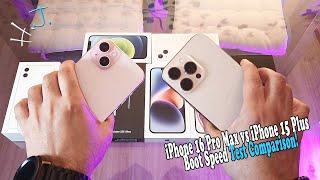 iPhone 16 Pro Max vs iPhone 15 Plus | Boot Speed Test Comparison! 