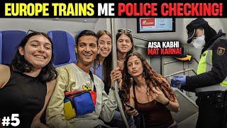 Italy to France by Europe Railways | Police Nabbing illegal travelers in Euro Trains 