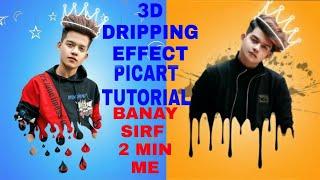 #3Dpicsartediting#drippingeffect 3D DRIPPING EFFECT PICSART TUTORIAL|ROYAL TECHNO STYLE|VISHAL EDITZ